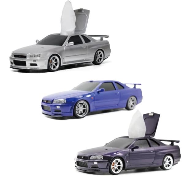 닛산스카이라인 GT-R R34 티슈 케이스(퍼플)