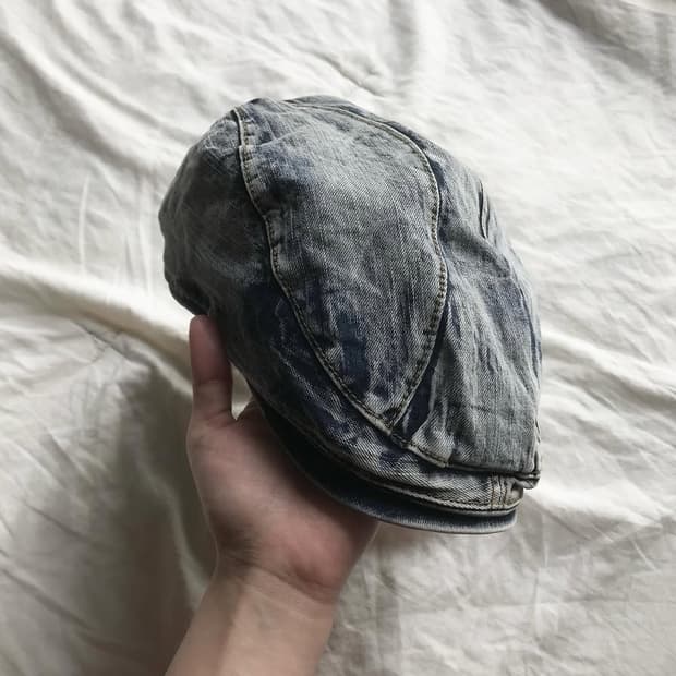 빈티지 데님 캡 모자