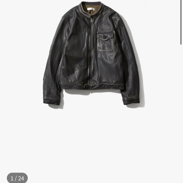 오토매틱포더피플 MECHANIC LEATHER JACKET 1size