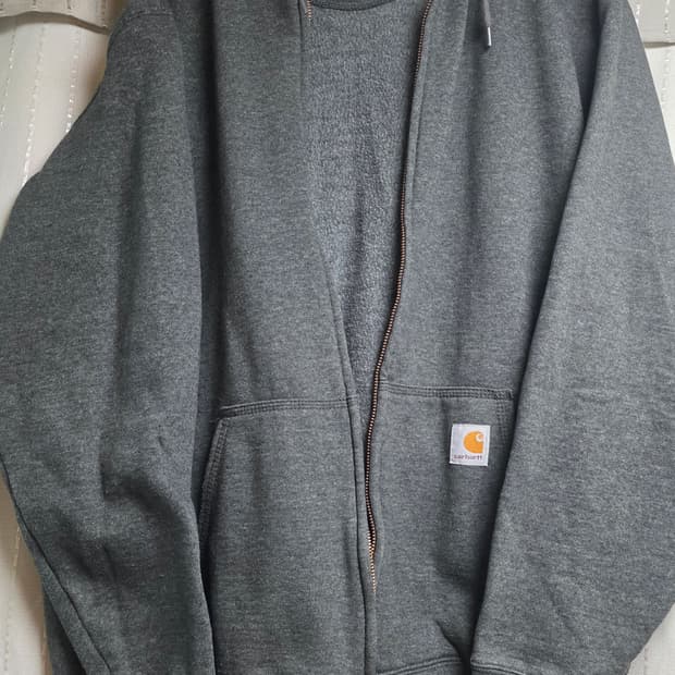칼하트 루즈핏 후드집업 차콜 그레이 L