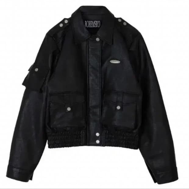 보헤미안서울 레더 봄버 자켓