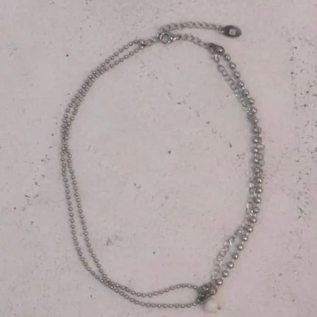 88ae 팔팔에이이 싱글 펄 레이어드 목걸이