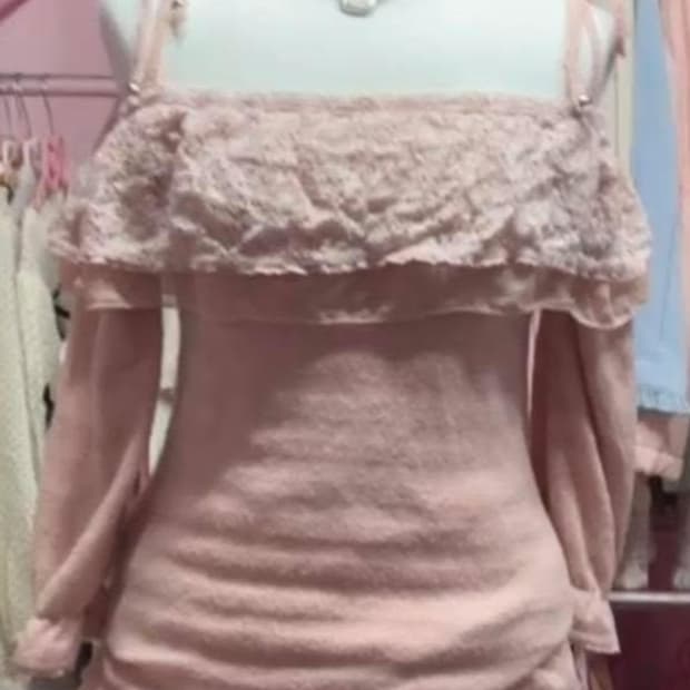 세실맥비 핑크 오프숄더