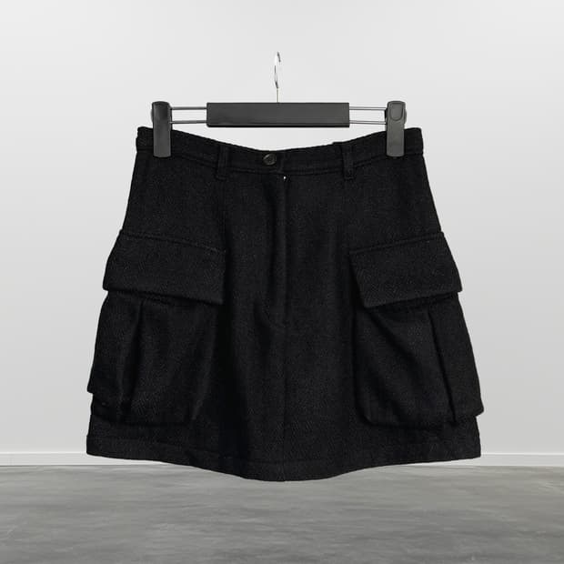 OLIVE DES OLIVE 울 혼방 카고 미니 스커트 