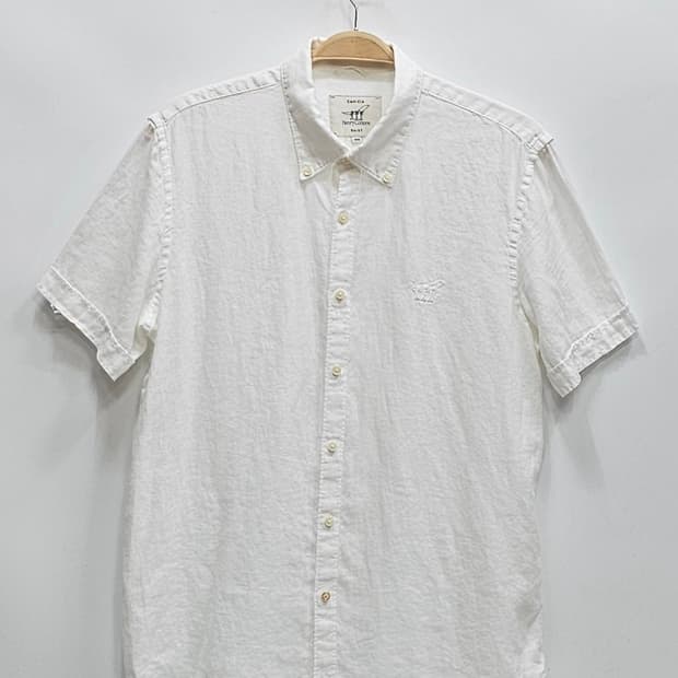 Henry Cottons 21SS 헨리코튼 린넨 반팔 셔츠 / 남 100
