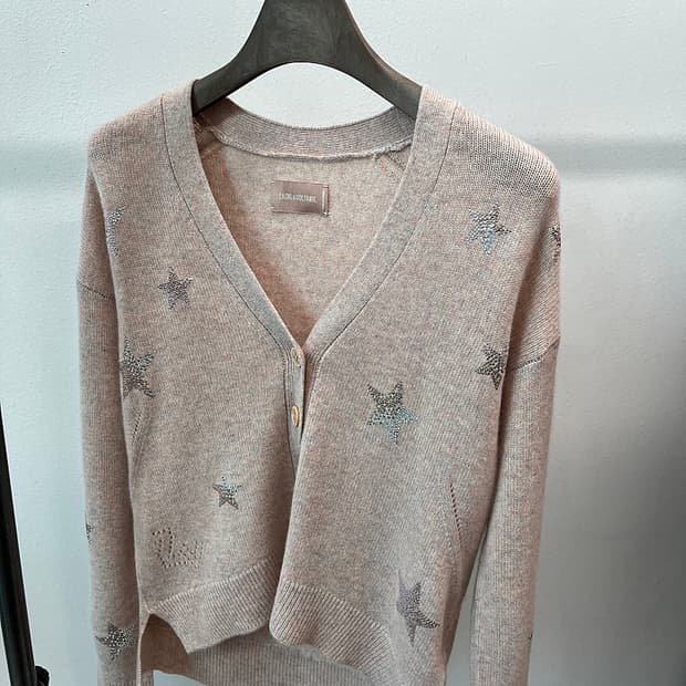 여) 쟈딕앤볼테르 스타 캐시미어 가디건