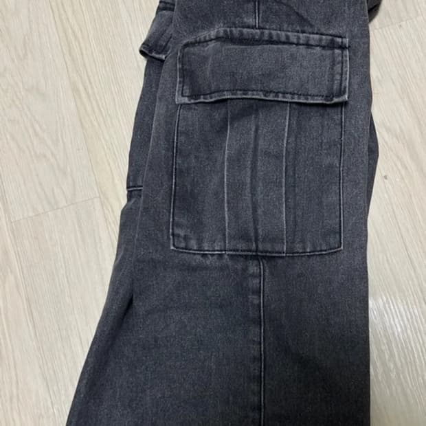 투턱 카고 데님팬츠