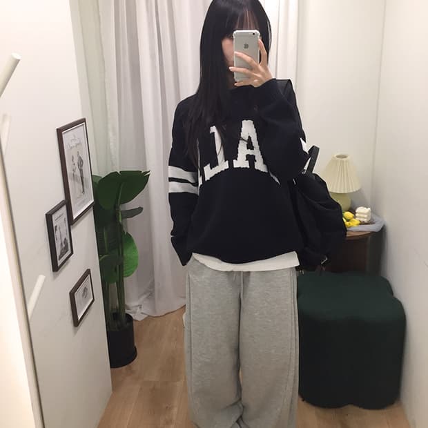 여성 예일 X H&M 니트 100