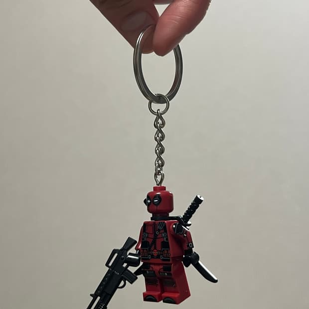 [새상품] 마블 데드풀 레고 키링