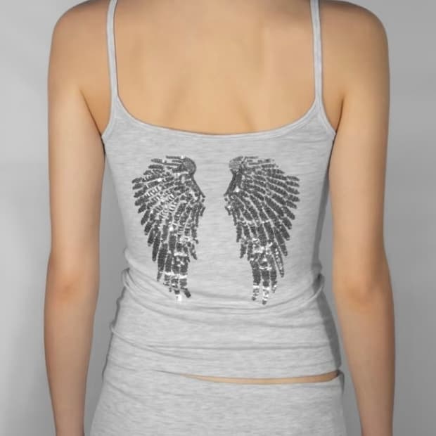 Subdued 섭듀드 날개 나시 탑