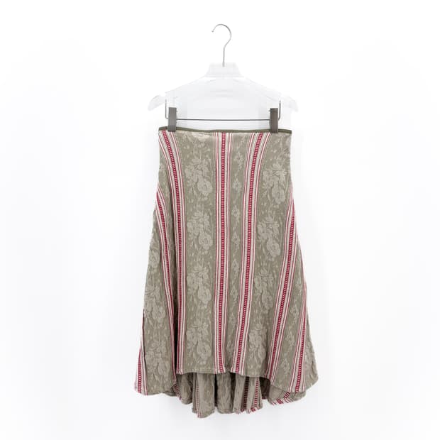 츠모리치사토 로맨틱 플라워 니트 스커트