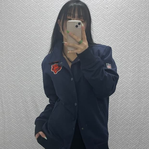 뉴에라 올드스쿨 키치 시카고 베어스 바시티 자켓 M C08901