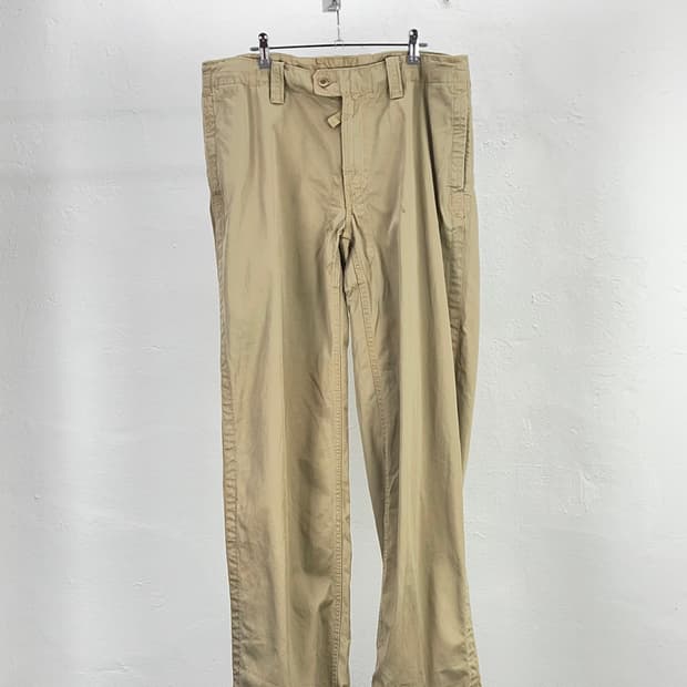 폴로 랄프로렌 베이지 워크웨어 테이퍼드 렌치 코튼 팬츠