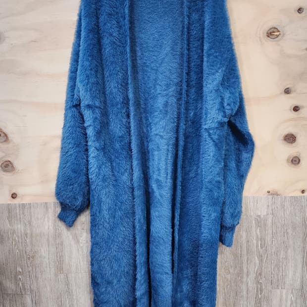 514) 여성 부들 롱 가디건