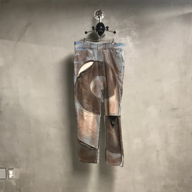 바라간 스파이럴 컷아웃 데님 팬츠 32