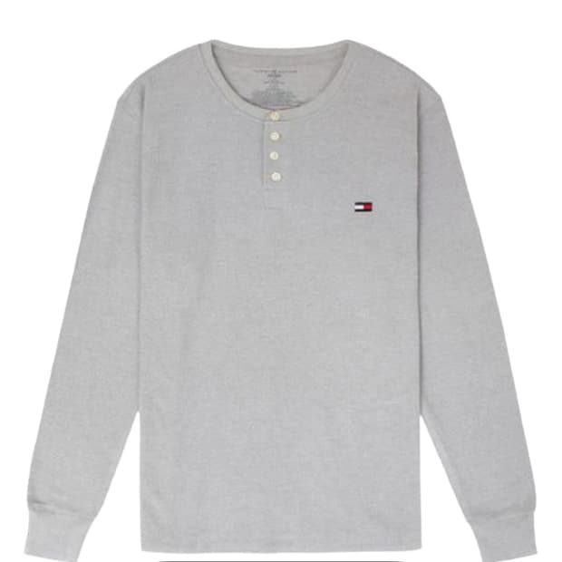 타미힐피거 써멀 슬리프 헨리 롱슬리브 그레이 헤더 유우시