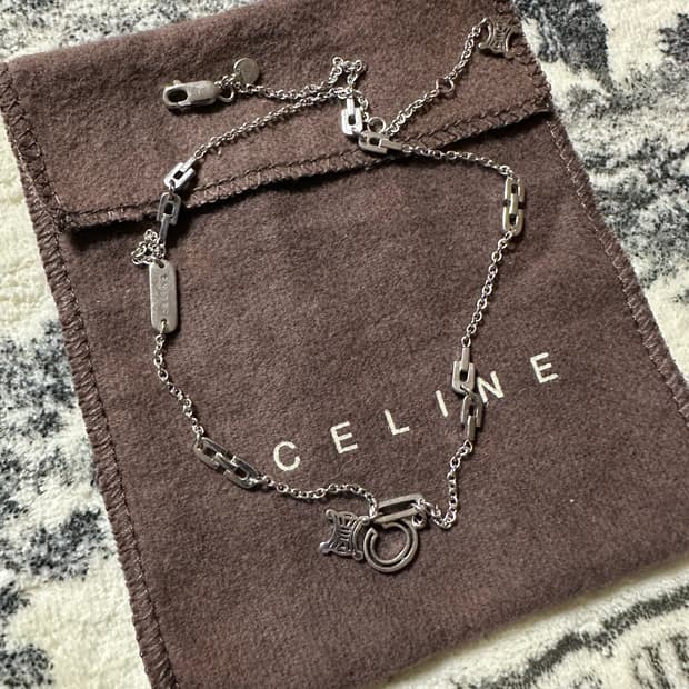 셀린느 마카담 빈티지 925실버 목걸이