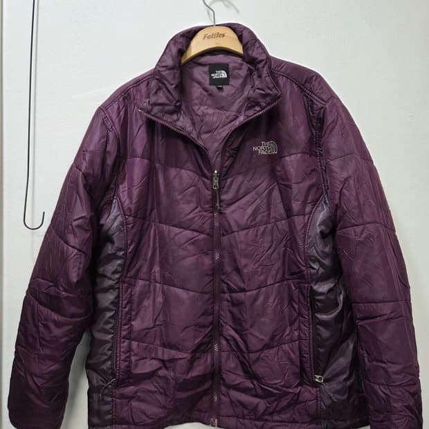노스페이스 퍼플 패딩 점퍼 내피 겸용 105