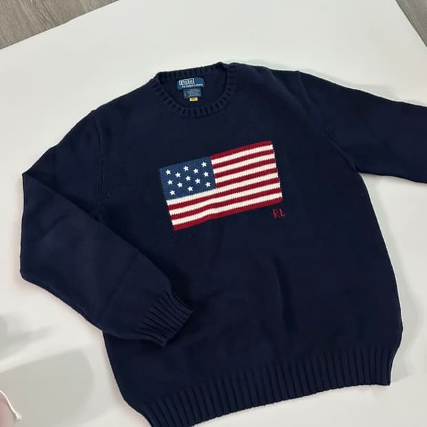 폴로 니트 made in usa L사이즈 판매합니다 qr 0