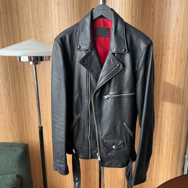 올세인츠 남성 양가죽 바이커 자켓 XL (빈티지 레어템)