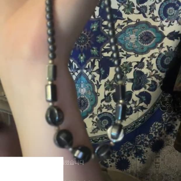 빈티지 메탈릭 목걸이