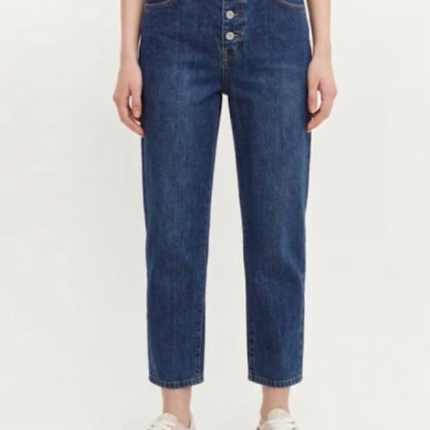 바네사브루노 아떼 다버튼 블루워싱 데님팬츠 77사이즈