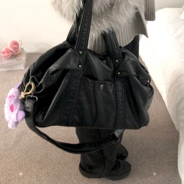 빈티지 레더 숄더백