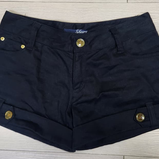 오늘만 할인) 갸루 블랙 반바지 오네갸루 고스로리 고스펑크