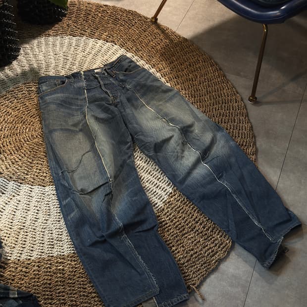 올드파크 oldpark 크롭 데님팬츠 32size