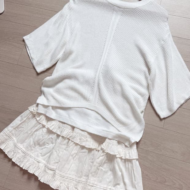 모리걸 청순 여리핏 니트