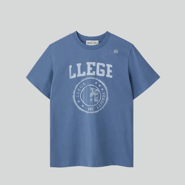 렉토 RECTO LLEGE 리지 로고 반팔티셔츠