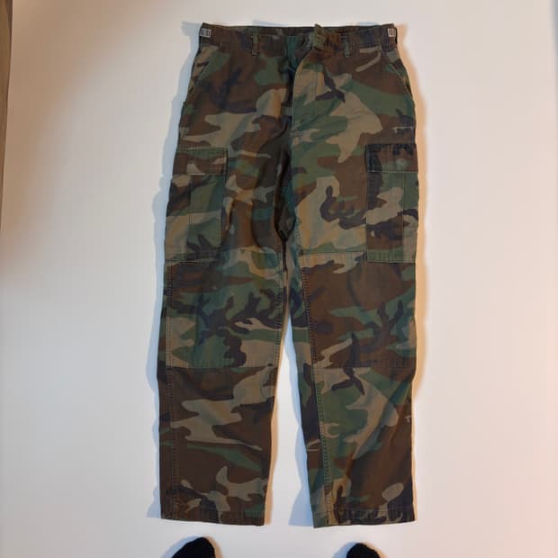 vintage woodland 카모 팬츠