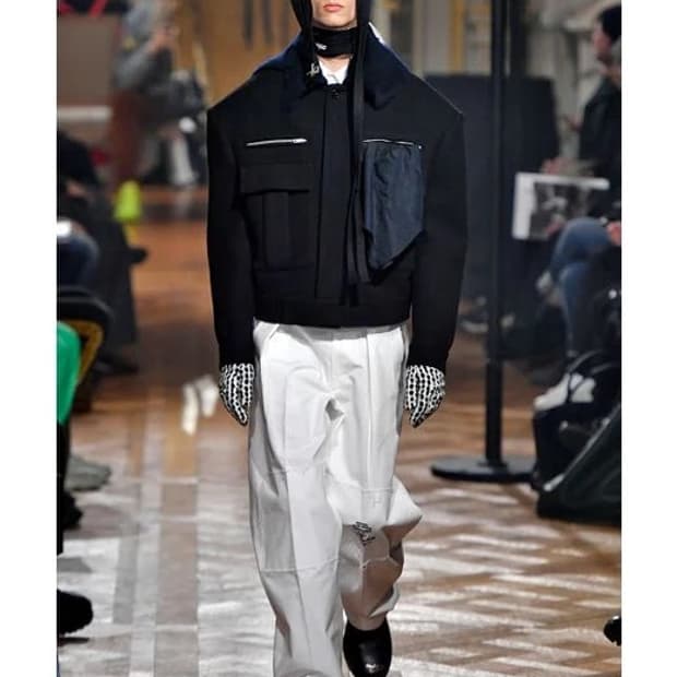 라프시몬스 19fw 밀리터리 울 크롭 자켓 [48]