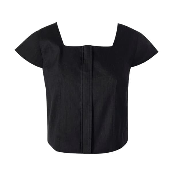 [브론] 린넨 스퀘어 자켓 (블랙 / M)