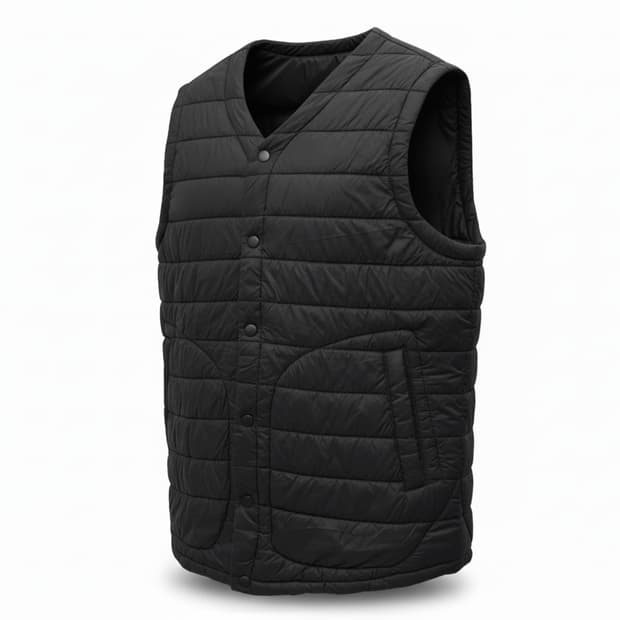 일본 빈티지 Navy 빅포켓 남성 경량 패딩 베스트 1731