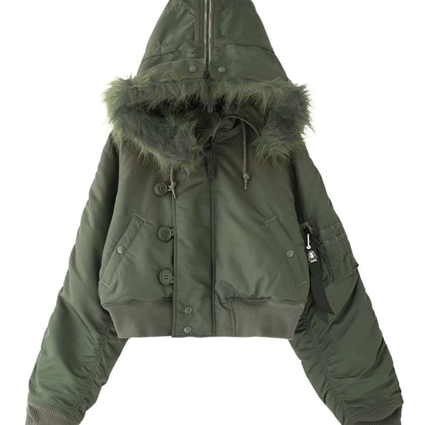 알파 인더스트리 x x-girl 엑스걸 숏 n2b 카키 s