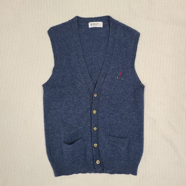 Royal Polo Sports Club 멜란지 블루 니트 베스트
