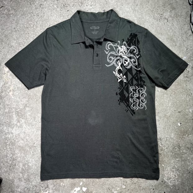 Pima Cotton Graphic Polo Shirt