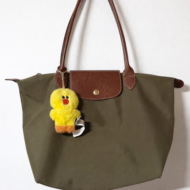 💚롱샴 올리브 카키브라운 숄더백 M