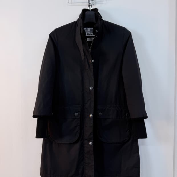 바버 스노우맨 왁스 맥 코트 
