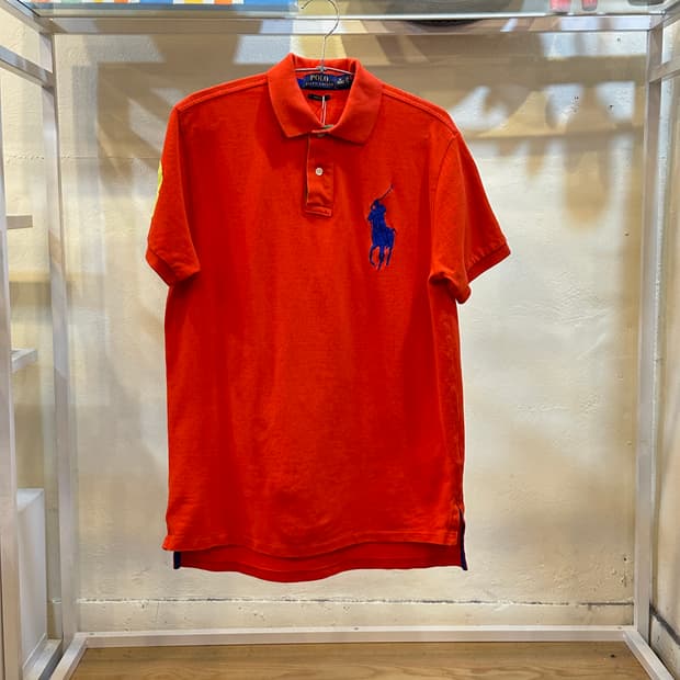 폴로 랄프로렌 빅포니 오렌지 pk 반팔티 M