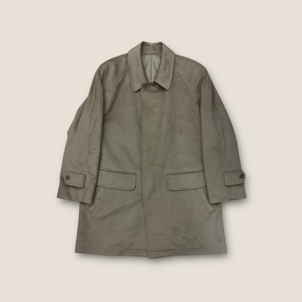 L012 빈티지 이탈리안 퓨어 캐시미어 라글란 코트 size M