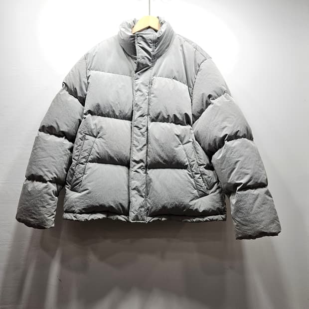 지오다노 라이트그레이 오리털 패딩 XL