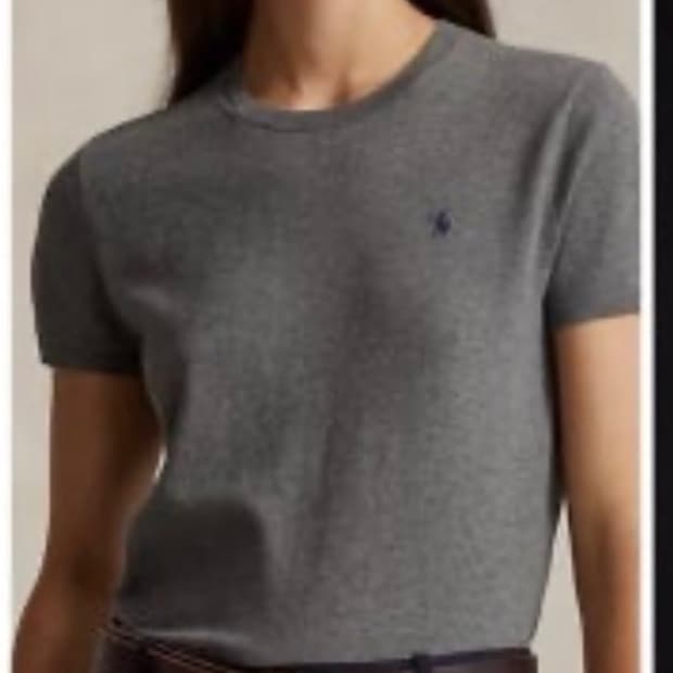 폴로 반팔 니트