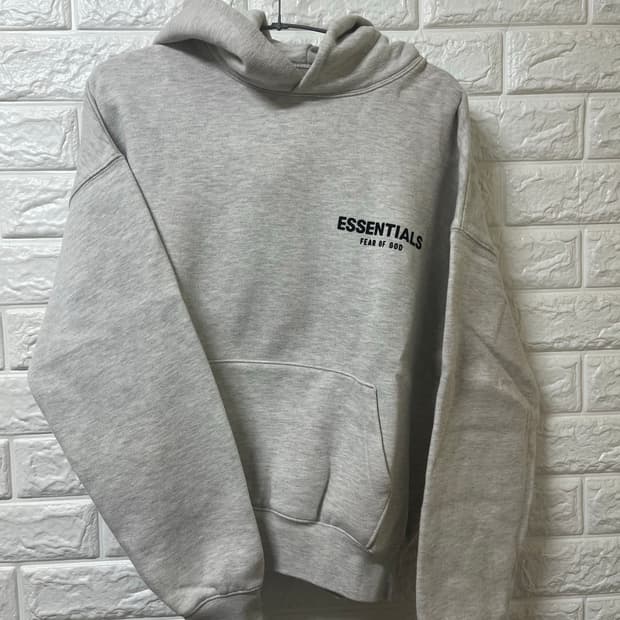 피어오브갓 피오갓 후드티 오트밀 백멜란지 에센셜