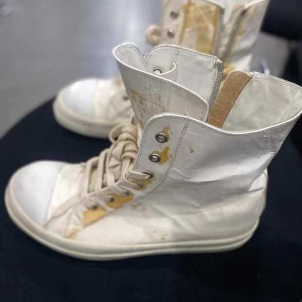 릭오웬스 라몬즈 퓨어 화이트 42