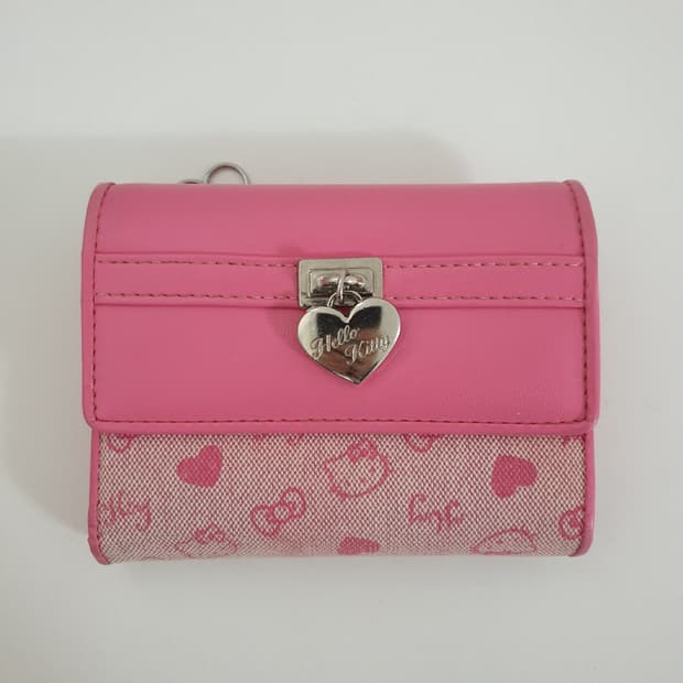 헬로 키티 고전 지갑 핑크 빈티지 산리오 반지갑 똑딱이