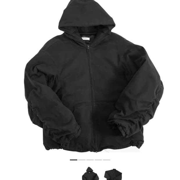 논노드 셔링 봄버 블랙 1 사이즈