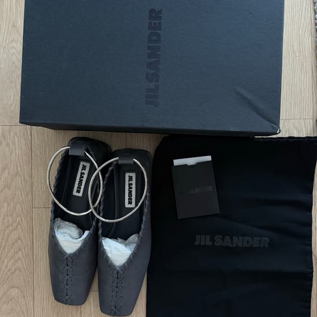 질샌더 휩스티치 링 발레리나 슈즈 36 (230-235)