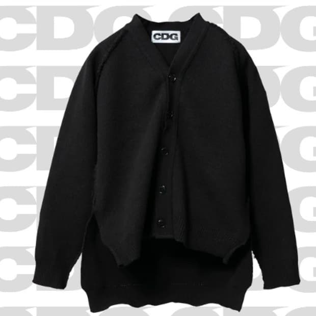 CDG 아웃사이드 심 가디건 xl 사이즈